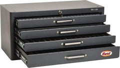 Huot - 4 Drawer, 1/4-20 to 1-14 Tap Storage - 26" Wide x 12" Deep x 12-1/2" High, Steel - Best Tool & Supply