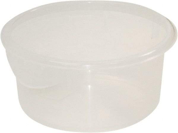 Rubbermaid - Round, Clear Polypropylene Food Storage Container - 7.8" High x 8-1/2" Wide - Best Tool & Supply