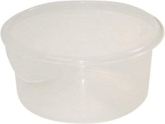 Rubbermaid - Round, Clear Polypropylene Food Storage Container - 7.8" High x 8-1/2" Wide - Best Tool & Supply