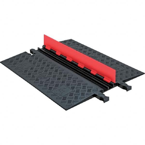 Checkers - On Floor Cable Covers Cover Material: Polyurethane Number of Channels: 2 - Best Tool & Supply