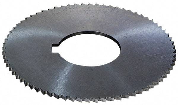 Controx - 2-1/2" Diam x 0.02" Blade Thickness x 5/8" Arbor Hole Diam, 56 Tooth Slitting and Slotting Saw - Arbor Connection, Right Hand, Uncoated, High Speed Steel, 15° Rake, Concave Ground - Best Tool & Supply