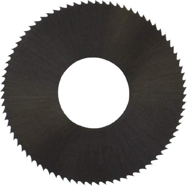 Controx - 1" Diam x 0.008" Blade Thickness x 3/8" Arbor Hole Diam, 80 Tooth Slitting and Slotting Saw - Arbor Connection, Right Hand, Uncoated, High Speed Steel, Concave Ground - Best Tool & Supply