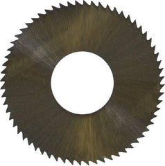 Controx - 1" Diam x 0.014" Blade Thickness x 3/8" Arbor Hole Diam, 64 Tooth Slitting and Slotting Saw - Arbor Connection, Right Hand, Uncoated, High Speed Steel, Concave Ground - Best Tool & Supply