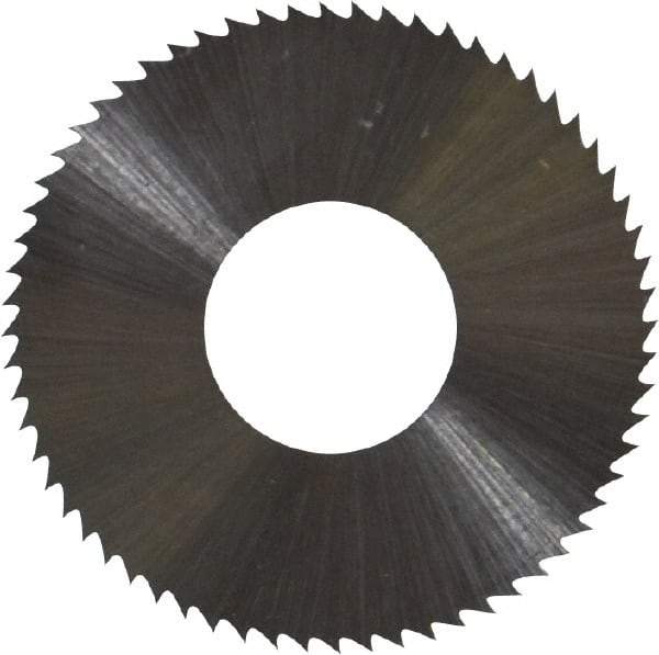 Controx - 1" Diam x 0.018" Blade Thickness x 3/8" Arbor Hole Diam, 64 Tooth Slitting and Slotting Saw - Arbor Connection, Right Hand, Uncoated, High Speed Steel, Concave Ground - Best Tool & Supply