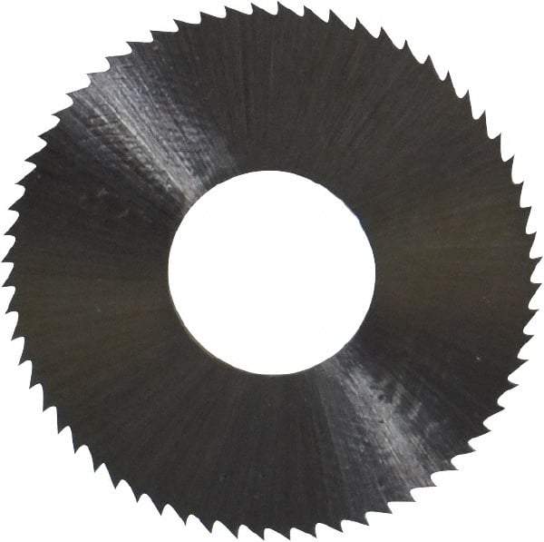 Controx - 1" Diam x 0.025" Blade Thickness x 3/8" Arbor Hole Diam, 64 Tooth Slitting & Slotting Saw - Arbor Connection, Right Hand, Uncoated, M2 High Speed Steel, Concave Ground - Best Tool & Supply