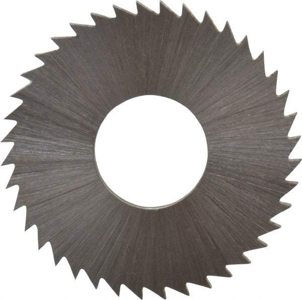 Controx - 1" Diam x 1/16" Blade Thickness x 3/8" Arbor Hole Diam, 40 Tooth Slitting and Slotting Saw - Arbor Connection, Right Hand, Uncoated, Cobalt, Concave Ground, Contains Keyway - Best Tool & Supply