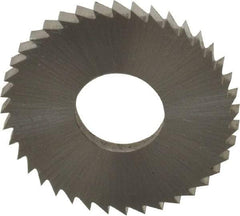 Controx - 1" Diam x 0.0781" Blade Thickness x 3/8" Arbor Hole Diam, 40 Tooth Slitting and Slotting Saw - Arbor Connection, Right Hand, Uncoated, Cobalt, Concave Ground, Contains Keyway - Best Tool & Supply