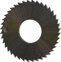 Controx - 1" Diam x 0.0938" Blade Thickness x 3/8" Arbor Hole Diam, 40 Tooth Slitting and Slotting Saw - Arbor Connection, Right Hand, Uncoated, Cobalt, Concave Ground, Contains Keyway - Best Tool & Supply