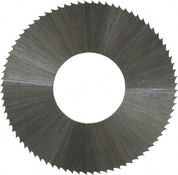 Controx - 1-1/4" Diam x 0.014" Blade Thickness x 1/2" Arbor Hole Diam, 80 Tooth Slitting and Slotting Saw - Arbor Connection, Right Hand, Uncoated, High Speed Steel, Concave Ground - Best Tool & Supply