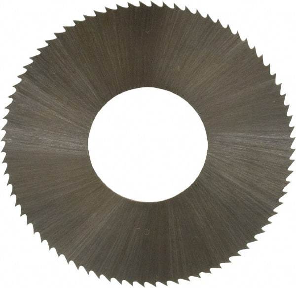 Controx - 1-1/4" Diam x 0.0156" Blade Thickness x 1/2" Arbor Hole Diam, 80 Tooth Slitting and Slotting Saw - Arbor Connection, Right Hand, Uncoated, High Speed Steel, Concave Ground - Best Tool & Supply