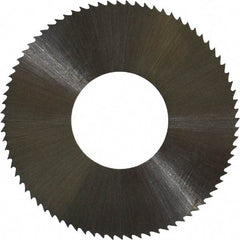 Controx - 1-1/4" Diam x 0.02" Blade Thickness x 1/2" Arbor Hole Diam, 80 Tooth Slitting and Slotting Saw - Arbor Connection, Right Hand, Uncoated, High Speed Steel, Concave Ground - Best Tool & Supply