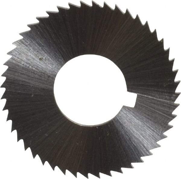 Controx - 1-1/4" Diam x 0.0469" Blade Thickness x 1/2" Arbor Hole Diam, 48 Tooth Slitting and Slotting Saw - Arbor Connection, Right Hand, Uncoated, Cobalt, Concave Ground, Contains Keyway - Best Tool & Supply