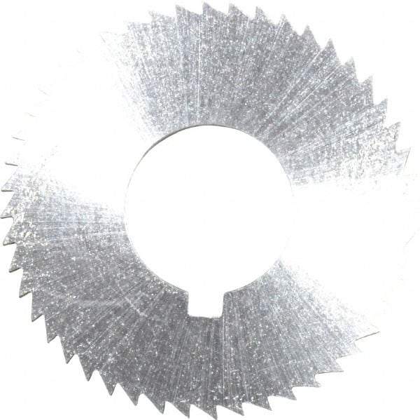 Controx - 1-1/4" Diam x 1/16" Blade Thickness x 1/2" Arbor Hole Diam, 48 Tooth Slitting and Slotting Saw - Arbor Connection, Right Hand, Uncoated, Cobalt, Concave Ground, Contains Keyway - Best Tool & Supply