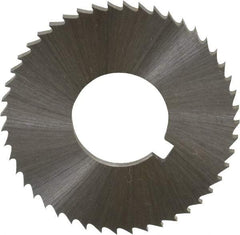 Controx - 1-1/4" Diam x 0.0781" Blade Thickness x 1/2" Arbor Hole Diam, 48 Tooth Slitting and Slotting Saw - Arbor Connection, Right Hand, Uncoated, Cobalt, Concave Ground, Contains Keyway - Best Tool & Supply