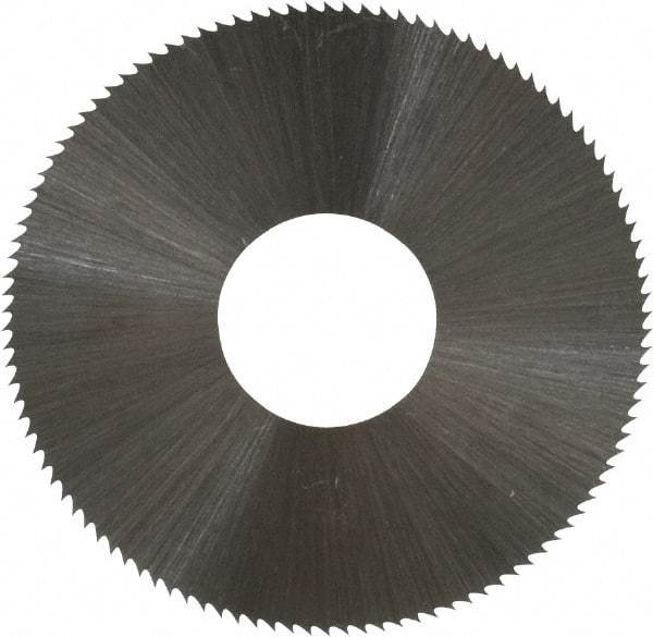 Controx - 1-1/2" Diam x 0.012" Blade Thickness x 1/2" Arbor Hole Diam, 110 Tooth Slitting and Slotting Saw - Arbor Connection, Right Hand, Uncoated, High Speed Steel, Concave Ground - Best Tool & Supply