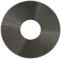 Controx - 1-1/2" Diam x 0.012" Blade Thickness x 1/2" Arbor Hole Diam, 110 Tooth Slitting and Slotting Saw - Arbor Connection, Right Hand, Uncoated, High Speed Steel, Concave Ground - Best Tool & Supply