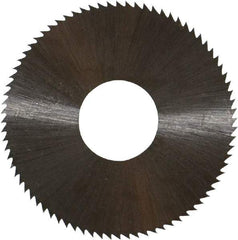 Controx - 1-1/2" Diam x 0.014" Blade Thickness x 1/2" Arbor Hole Diam, 80 Tooth Slitting and Slotting Saw - Arbor Connection, Right Hand, Uncoated, High Speed Steel, Concave Ground - Best Tool & Supply