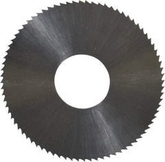 Controx - 1-1/2" Diam x 0.0156" Blade Thickness x 1/2" Arbor Hole Diam, 80 Tooth Slitting and Slotting Saw - Arbor Connection, Right Hand, Uncoated, High Speed Steel, Concave Ground - Best Tool & Supply