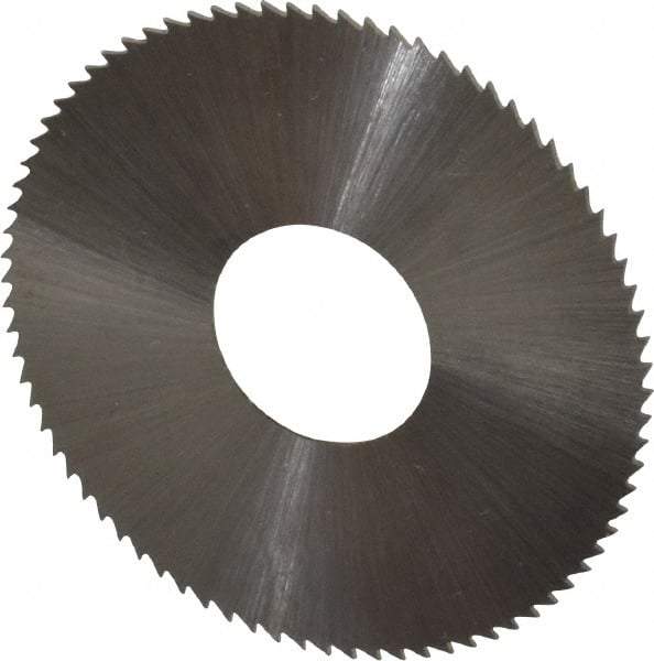 Controx - 1-1/2" Diam x 0.018" Blade Thickness x 1/2" Arbor Hole Diam, 80 Tooth Slitting and Slotting Saw - Arbor Connection, Right Hand, Uncoated, High Speed Steel, Concave Ground - Best Tool & Supply