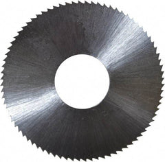 Controx - 1-1/2" Diam x 0.02" Blade Thickness x 1/2" Arbor Hole Diam, 80 Tooth Slitting and Slotting Saw - Arbor Connection, Right Hand, Uncoated, High Speed Steel, Concave Ground - Best Tool & Supply