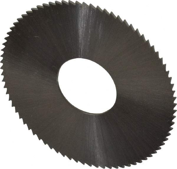 Controx - 1-1/2" Diam x 0.025" Blade Thickness x 1/2" Arbor Hole Diam, 80 Tooth Slitting & Slotting Saw - Arbor Connection, Right Hand, Uncoated, M2 High Speed Steel, Concave Ground - Best Tool & Supply