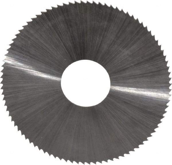 Controx - 1-3/4" Diam x 0.02" Blade Thickness x 1/2" Arbor Hole Diam, 90 Tooth Slitting and Slotting Saw - Arbor Connection, Right Hand, Uncoated, High Speed Steel, Concave Ground - Best Tool & Supply