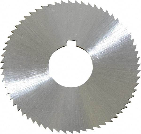 Controx - 2" Diam x 0.0469" Blade Thickness x 5/8" Arbor Hole Diam, 64 Tooth Slitting and Slotting Saw - Arbor Connection, Right Hand, Uncoated, Cobalt, Concave Ground, Contains Keyway - Best Tool & Supply