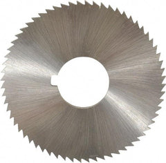 Controx - 2" Diam x 1/16" Blade Thickness x 5/8" Arbor Hole Diam, 64 Tooth Slitting and Slotting Saw - Arbor Connection, Right Hand, Uncoated, Cobalt, Concave Ground, Contains Keyway - Best Tool & Supply