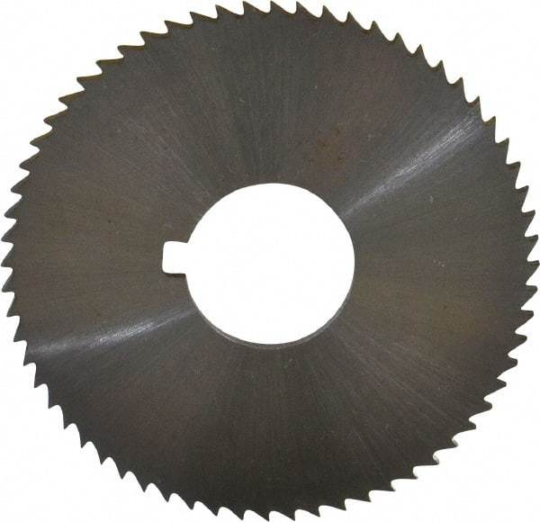 Controx - 2" Diam x 0.0781" Blade Thickness x 5/8" Arbor Hole Diam, 64 Tooth Slitting and Slotting Saw - Arbor Connection, Right Hand, Uncoated, Cobalt, Concave Ground, Contains Keyway - Best Tool & Supply