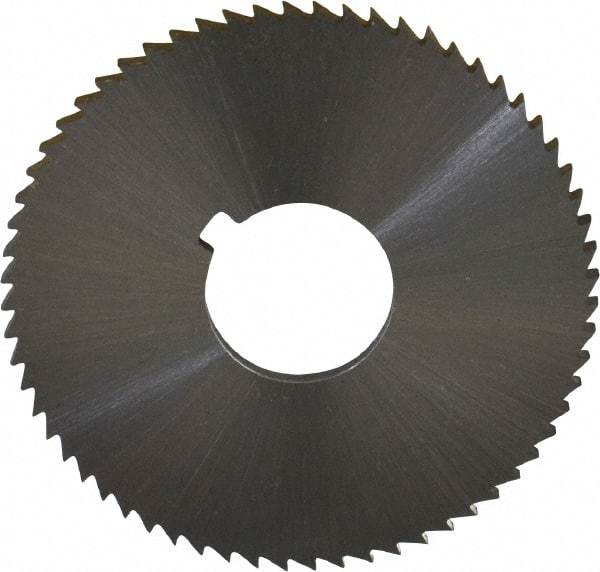 Controx - 2" Diam x 0.0938" Blade Thickness x 5/8" Arbor Hole Diam, 64 Tooth Slitting and Slotting Saw - Arbor Connection, Right Hand, Uncoated, Cobalt, Concave Ground, Contains Keyway - Best Tool & Supply