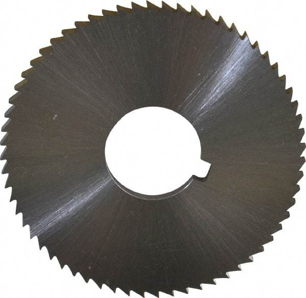 Controx - 2" Diam x 1/8" Blade Thickness x 5/8" Arbor Hole Diam, 64 Tooth Slitting and Slotting Saw - Arbor Connection, Right Hand, Uncoated, Cobalt, Concave Ground, Contains Keyway - Best Tool & Supply