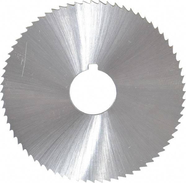 Controx - 2-1/2" Diam x 1/16" Blade Thickness x 5/8" Arbor Hole Diam, 72 Tooth Slitting and Slotting Saw - Arbor Connection, Right Hand, Uncoated, Cobalt, Concave Ground, Contains Keyway - Best Tool & Supply