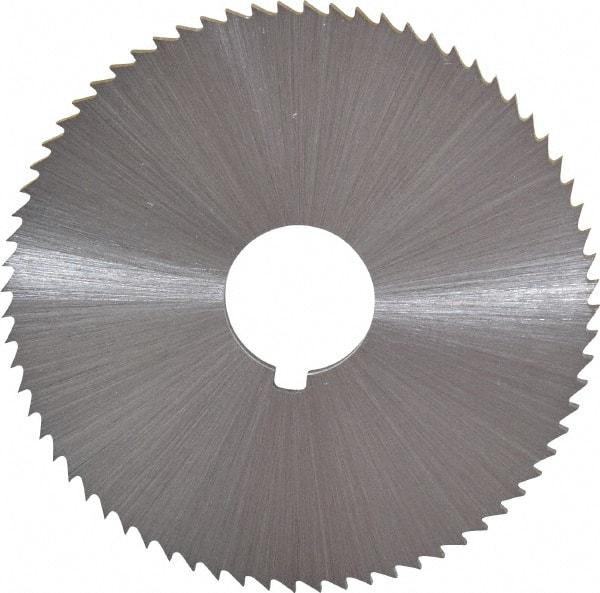 Controx - 2-1/2" Diam x 0.0938" Blade Thickness x 5/8" Arbor Hole Diam, 72 Tooth Slitting and Slotting Saw - Arbor Connection, Right Hand, Uncoated, Cobalt, Concave Ground, Contains Keyway - Best Tool & Supply