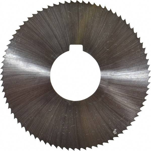 Controx - 3" Diam x 1/16" Blade Thickness x 1" Arbor Hole Diam, 80 Tooth Slitting and Slotting Saw - Arbor Connection, Right Hand, Uncoated, Cobalt, Concave Ground, Contains Keyway - Best Tool & Supply