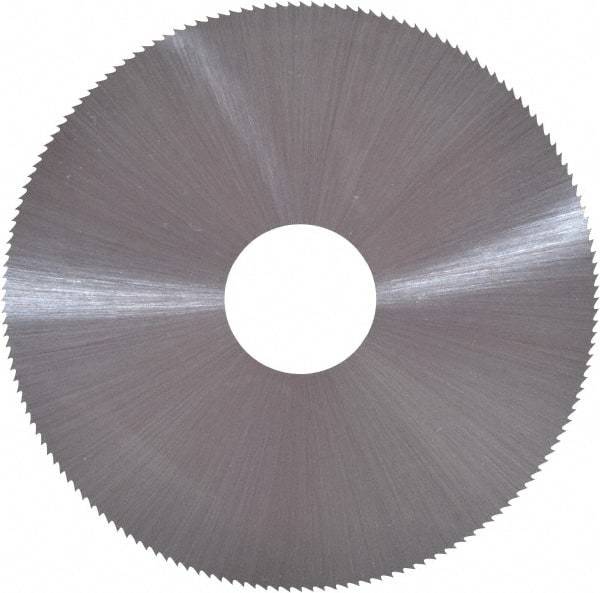 Controx - 4" Diam x 0.0938" Blade Thickness x 1" Arbor Hole Diam, 80 Tooth Slitting and Slotting Saw - Arbor Connection, Right Hand, Uncoated, Cobalt, Concave Ground, Contains Keyway - Best Tool & Supply