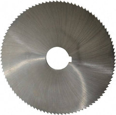 Controx - 5" Diam x 1/8" Blade Thickness x 1" Arbor Hole Diam, 100 Tooth Slitting and Slotting Saw - Arbor Connection, Right Hand, Uncoated, Cobalt, Concave Ground, Contains Keyway - Best Tool & Supply