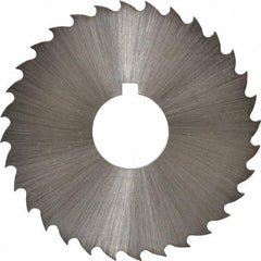 Controx - 1-3/4" Diam x 1/16" Blade Thickness x 1/2" Arbor Hole Diam, 32 Tooth Slitting and Slotting Saw - Arbor Connection, Right Hand, Uncoated, Cobalt, 15° Rake, Concave Ground, Contains Keyway - Best Tool & Supply