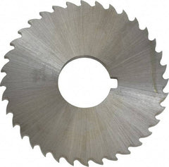 Controx - 2" Diam x 1/8" Blade Thickness x 5/8" Arbor Hole Diam, 36 Tooth Slitting and Slotting Saw - Arbor Connection, Right Hand, Uncoated, Cobalt, 15° Rake, Concave Ground, Contains Keyway - Best Tool & Supply