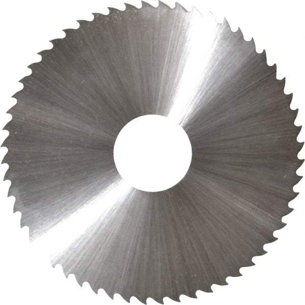 Controx - 2-1/2" Diam x 0.025" Blade Thickness x 5/8" Arbor Hole Diam, 56 Tooth Slitting & Slotting Saw - Arbor Connection, Right Hand, Uncoated, M2 High Speed Steel, 15° Rake, Concave Ground - Best Tool & Supply