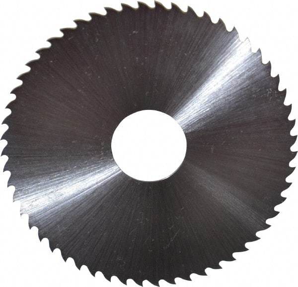 Controx - 2-1/2" Diam x 0.0313" Blade Thickness x 5/8" Arbor Hole Diam, 56 Tooth Slitting & Slotting Saw - Arbor Connection, Right Hand, Uncoated, M2 High Speed Steel, 15° Rake, Concave Ground - Best Tool & Supply