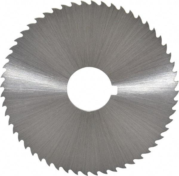 Controx - 2-1/2" Diam x 0.04" Blade Thickness x 5/8" Arbor Hole Diam, 56 Tooth Slitting and Slotting Saw - Arbor Connection, Right Hand, Uncoated, Cobalt, 15° Rake, Concave Ground, Contains Keyway - Best Tool & Supply