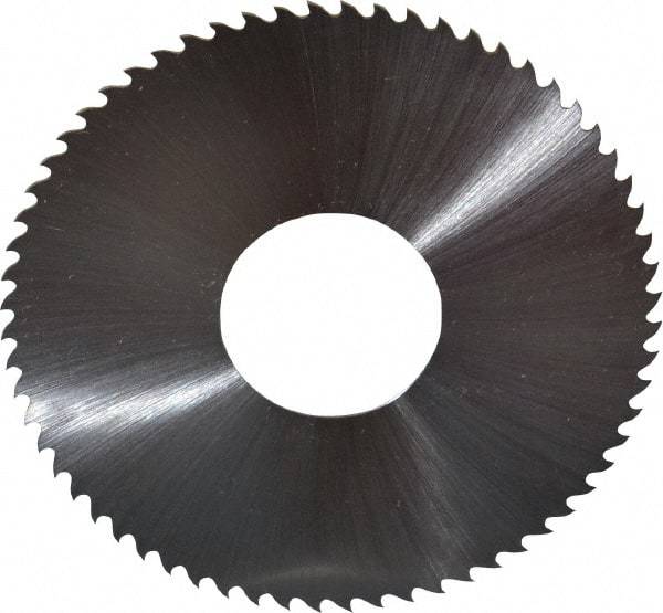 Controx - 3" Diam x 0.025" Blade Thickness x 1" Arbor Hole Diam, 64 Tooth Slitting & Slotting Saw - Arbor Connection, Right Hand, Uncoated, M2 High Speed Steel, 15° Rake, Concave Ground - Best Tool & Supply