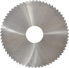 Controx - 4" Diam x 0.025" Blade Thickness x 1" Arbor Hole Diam, 64 Tooth Slitting and Slotting Saw - Arbor Connection, Right Hand, Uncoated, Cobalt, 15° Rake, Concave Ground - Best Tool & Supply