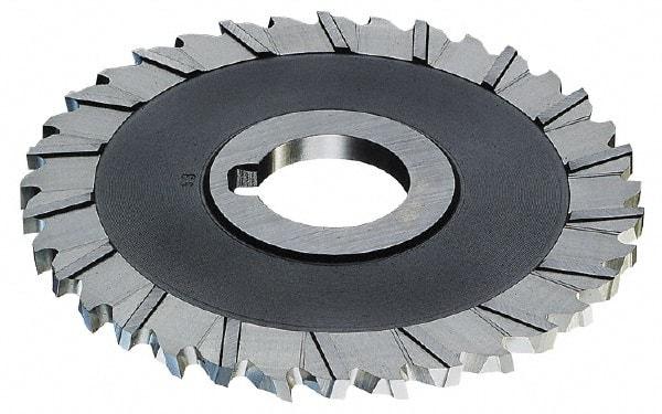 Controx - 4" Blade Diam x 1/4" Blade Thickness, 1" Hole, 36 Teeth, Cobalt Side Chip Saw - Staggered Tooth, Arbor Connection, Right Hand Cut, Uncoated, with Keyway - Best Tool & Supply