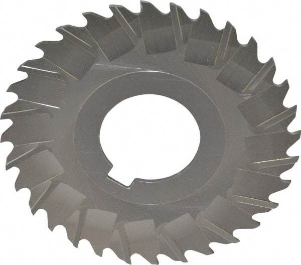 Controx - 3" Blade Diam x 1/16" Blade Thickness, 1" Hole, 32 Teeth, Cobalt Side Chip Saw - Staggered Tooth, Arbor Connection, Right Hand Cut, Uncoated, with Keyway - Best Tool & Supply