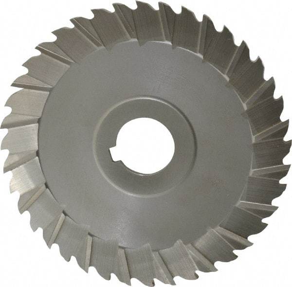 Controx - 5" Blade Diam x 1/8" Blade Thickness, 1" Hole, 40 Teeth, Cobalt Side Chip Saw - Staggered Tooth, Arbor Connection, Right Hand Cut, Uncoated, with Keyway - Best Tool & Supply