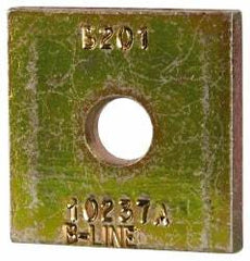Cooper B-Line - 3/8" Rod, Zinc Dichromate Steel Square Strut Washer - 3/8" Bolt, Used with Cooper B Line Metal Framing Channels - Best Tool & Supply