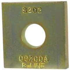 Cooper B-Line - 1/2" Rod, Zinc Dichromate Steel Square Strut Washer - 1/2" Bolt - Best Tool & Supply