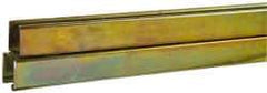 Cooper B-Line - 10' Long x 1-5/8" Wide x 3-1/4" High, 12 Gauge, Carbon Steel, Half Slot Framing Channel & Strut - 0.105" Thick, Dichromate - Best Tool & Supply