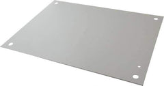 Cooper B-Line - 13" OAW x 17" OAH Powder Coat Finish Electrical Enclosure Nonperforated Panel - 20" x 16" Box, 12 Gauge Steel, Use with 20166RHC - Best Tool & Supply